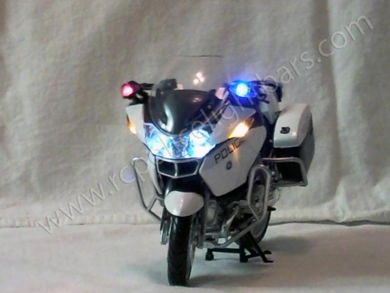 Bmw police motorcycle emergency lights